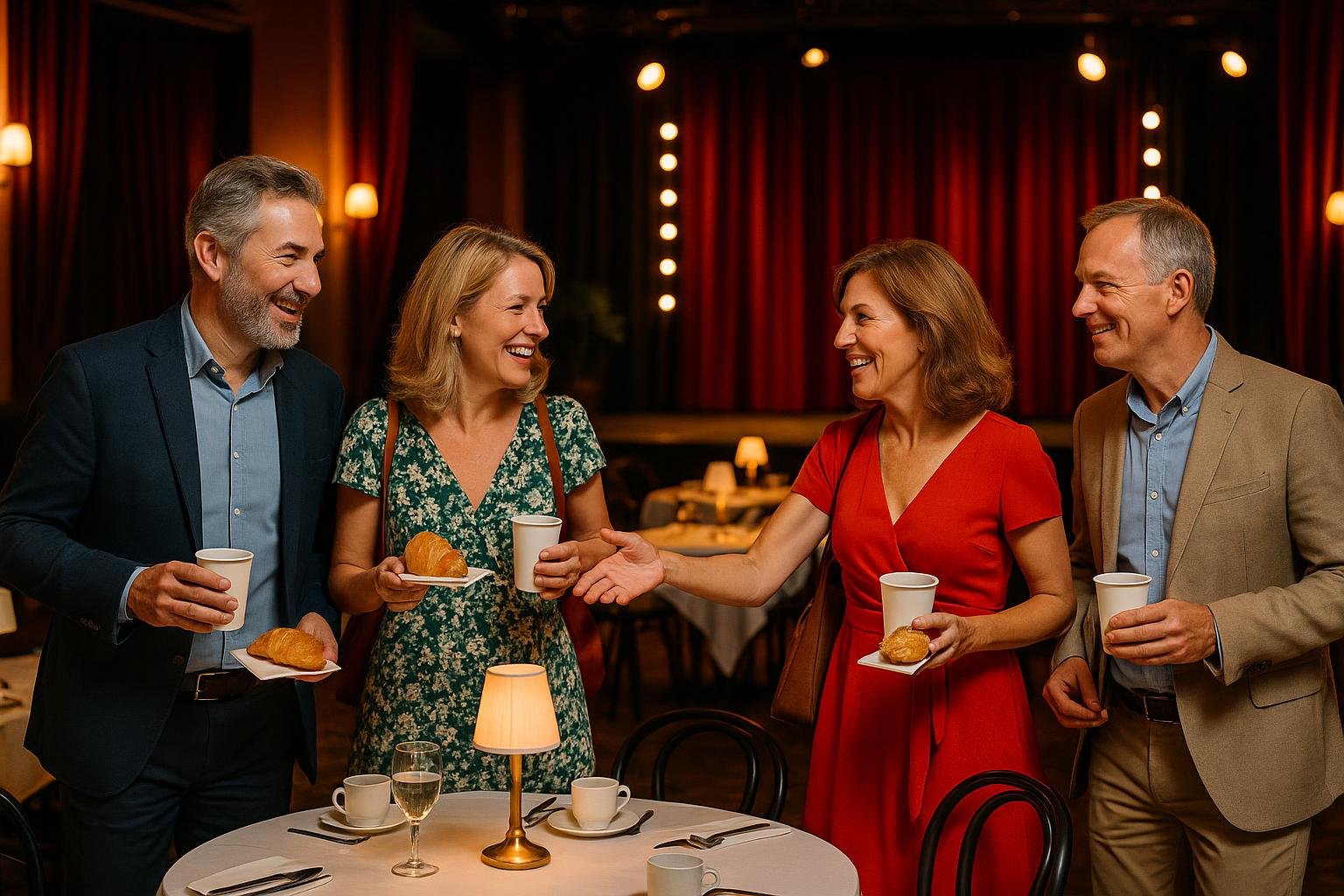 L'accueil au cabaret, avant le spectacle (photo non contractuelle)