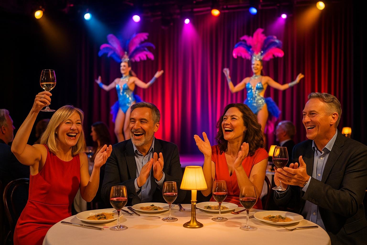 Le dîner-spectacle en soirée (photo non contractuelle)